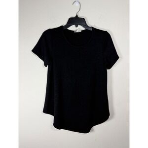 Wilfred Free Black Short Sleeve Tunic Top Womens M